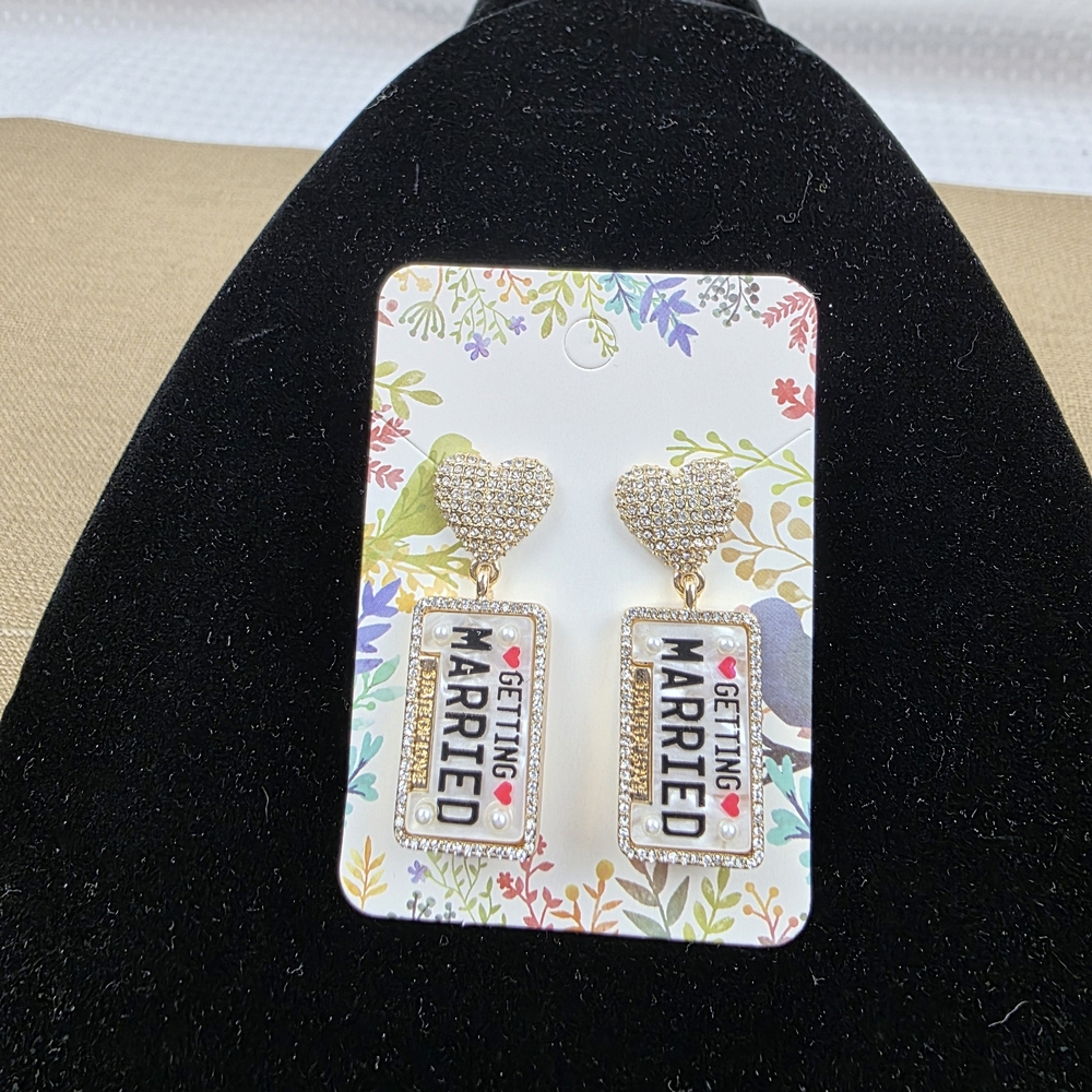Bauble Bar Getting Married Drop Earrings